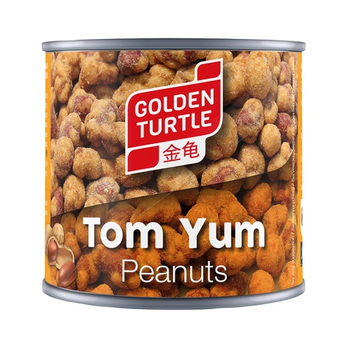 Snack di arachidi ricoperte gusto Tom Yum - Golden Turtle 140g.
